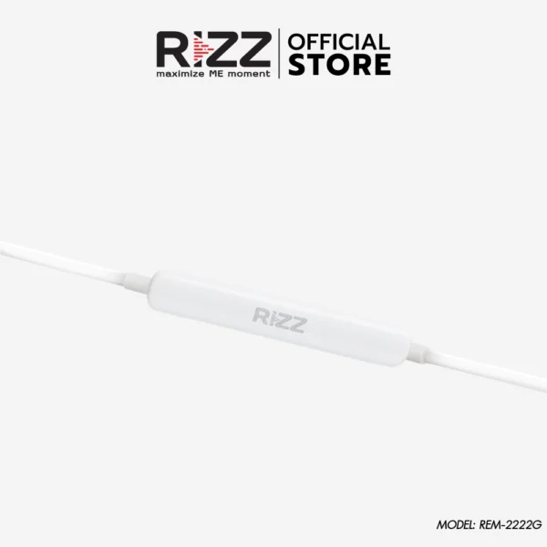 ริซซ์ หูฟัง แบบมีสายพร้อมไมค์สนทนา พอร์ต AUX 3.5mm รุ่น REM-2222G - Image 3