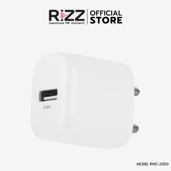 ริซซ์ ชุดชาร์จไทป์ซี สำหรับไอแพดโปร ซัมซุง แอนดรอยด์ USB-A to Type C รุ่น RWC-235G (ขากลม) - Image 2