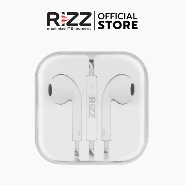 ริซซ์ หูฟังแบบมีสาย สไตล์ EarPods พร้อมไมค์สนทนา หัวต่อ 3.5mm รุ่น REM-2220E - Image 2
