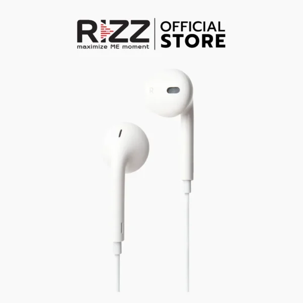 ริซซ์ หูฟังแบบมีสาย สไตล์ EarPods พร้อมไมค์สนทนา หัวต่อ 3.5mm รุ่น REM-2220E - Image 3